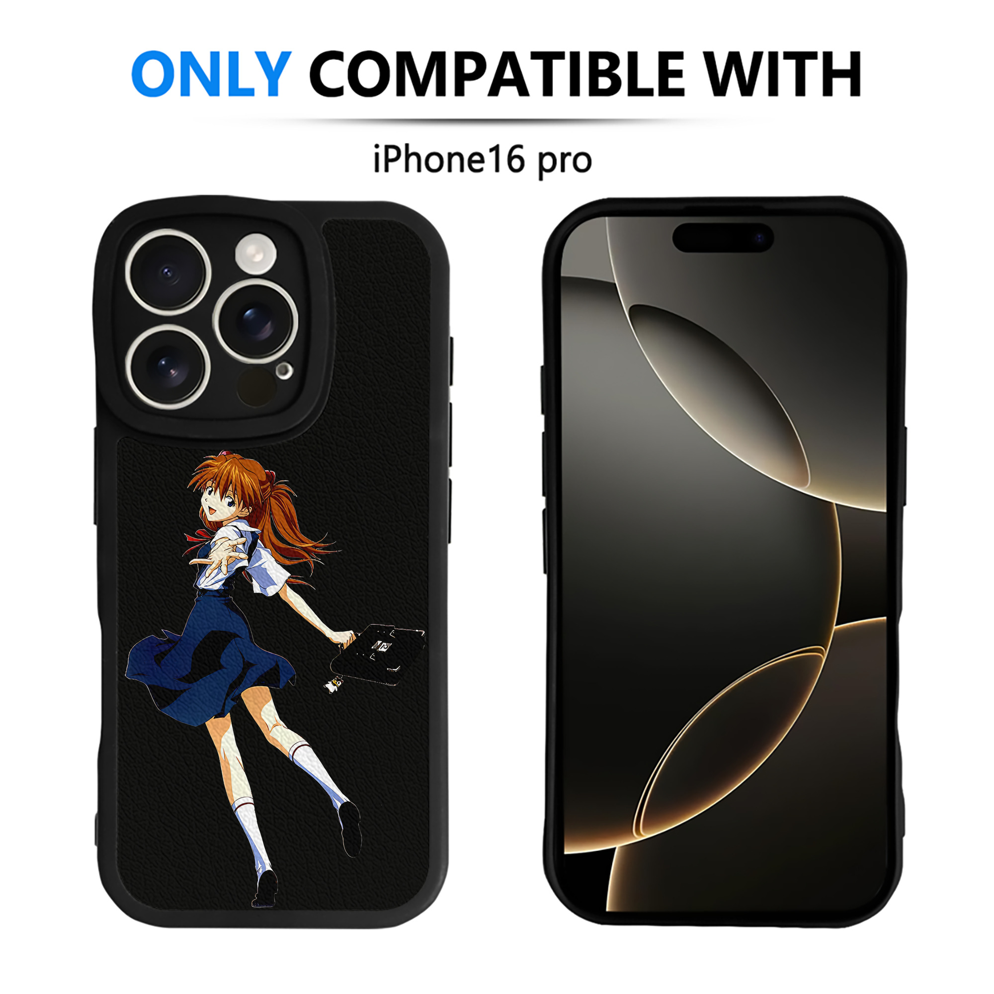 （画像用） EVA 新世紀エヴァンゲリオン 【iPhone 16シリーズ対応】シリコンスマホケース（レザー調） 材質：シリコン